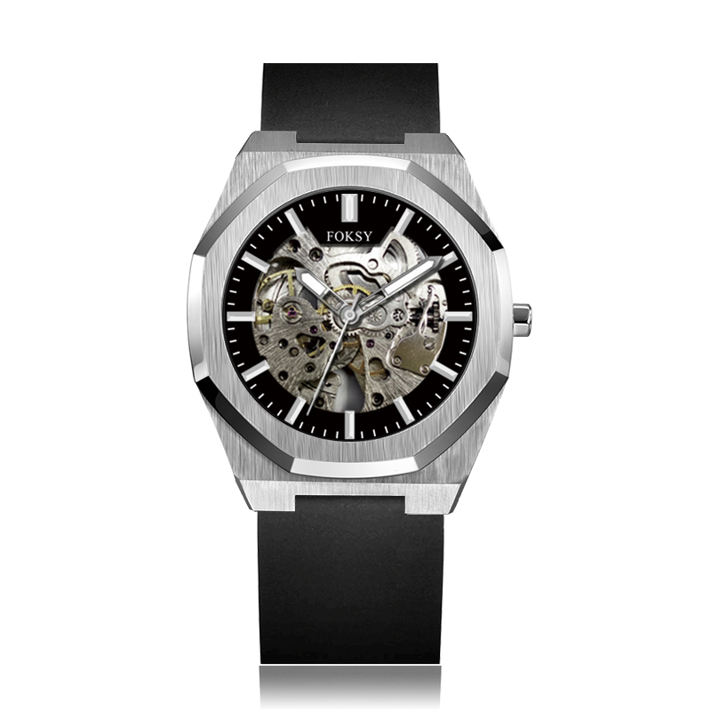 Hot New Three Hands Skeleton Automatic Mechanical Watch-Automatic watches