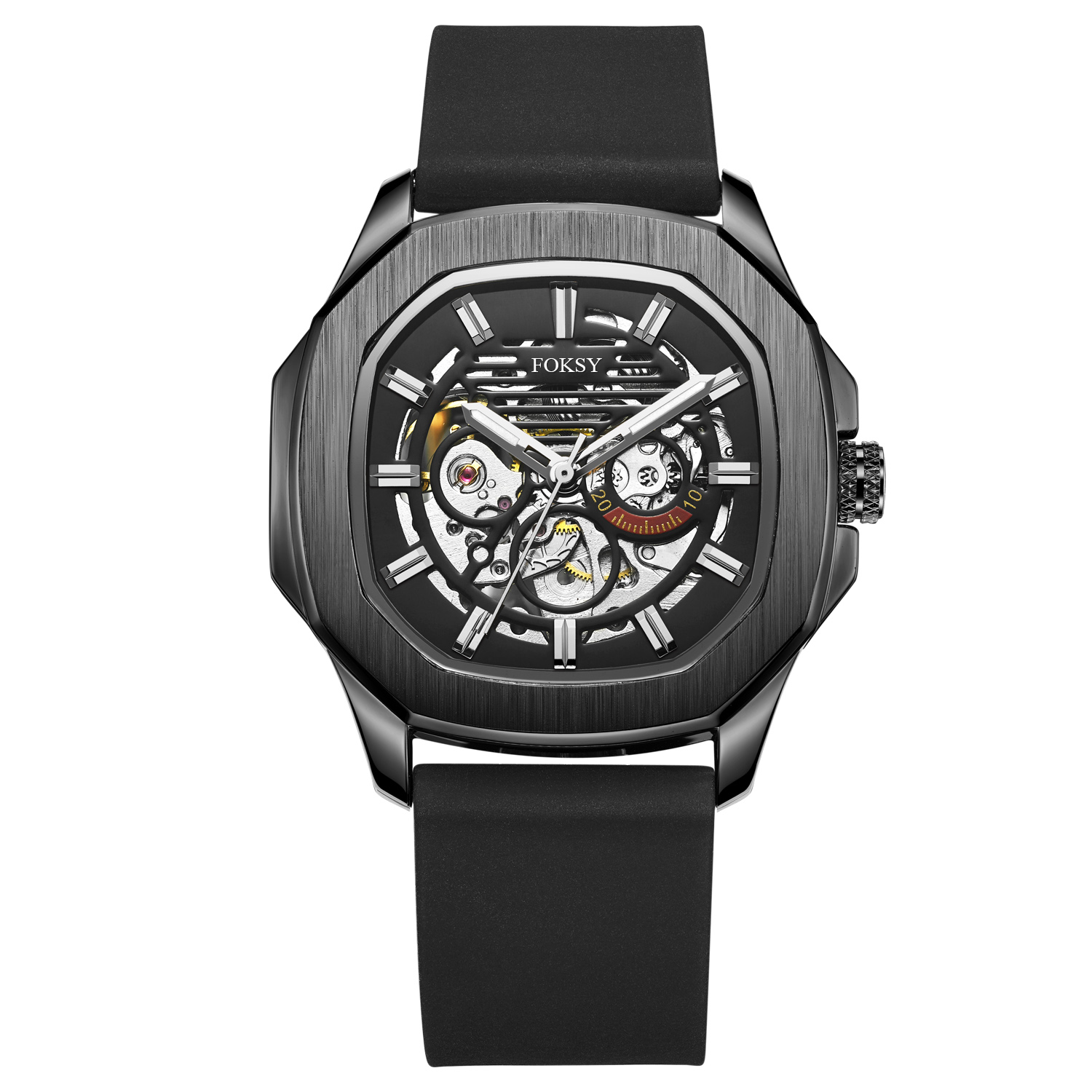 New OEM Mens Automatic Movement Street Fashion Skeleton Watch-Automatic watches