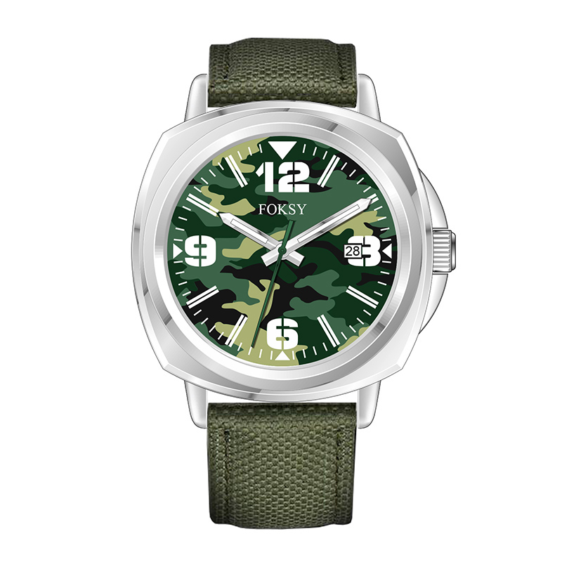 Hot Selling Camouflage Dial Custom Brand Minimalist Japanese Quartz Luxury Wrist Mens Watch