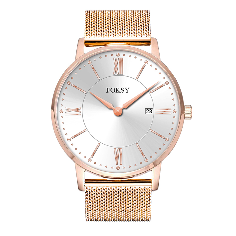 3ATM Water Resistant Fashion Analog Luxury Mesh Strap Trendy Quartz Mens Wristwatch-Quartz watches