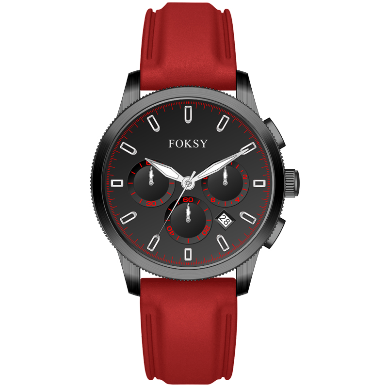Fashion Mens Chronograph Watch 2020 New Sport Silicone Wristwatch