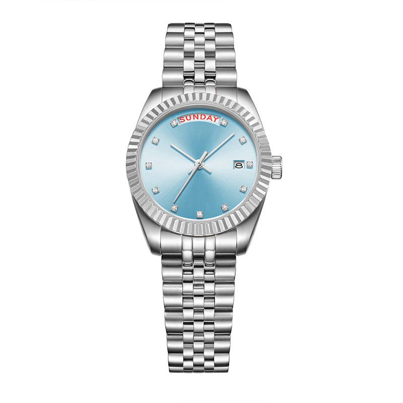 Latest Fancy Casual Stainless Steel Top Luxury Brand Hand Wrist Quartz Lady Watch for Women with Brac