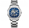 36MM stainless steel case brand your logo skeleton automatic mechanical watch for women
